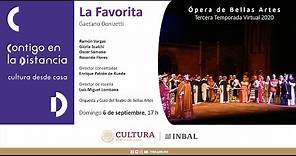 La Favorita, de Gaetano Donizetti / Ópera de Bellas Artes / INBAL / México