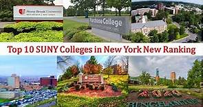 Top 10 SUNY Colleges in New York New Ranking