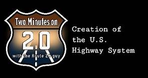 The Origins of the US Highway System