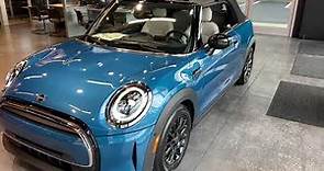 2022 MINI Cooper Convertible Island Blue Iconic - Available Now! 8/24/2021