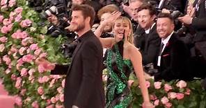 Miley Cyrus and Liam Hemsworth at the 2019 MET gala in NYC