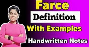 Farce in English Literature | Farce Definition | define Frace | Frace in Literature | What is Farce