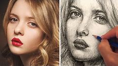 How to Draw a Pretty Face with Pencil