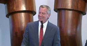 Mayor Bill de Blasio Delivers Remarks and Makes Announcement at Brooklyn Museum