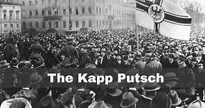 13th March 1920: Start of the Kapp Putsch in Berlin
