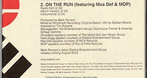 Mark Ronson - Ooh Wee / On The Run