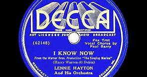1937 Lennie Hayton - I Know Now (Paul Barry, vocal)