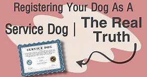 Registering Your Dog As A Service Dog | The Real Truth