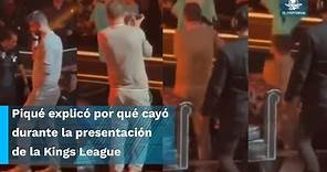 Gerard Piqué sufre caída en su presentación de la Kings League Américas