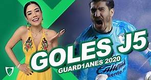 GOLES JORNADA 5 GUARDIANES 2020 TABLA GENERAL y de GOLEO ⚽️ Agosto 16 2020