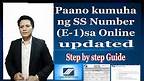 SSS Online Registration Tutorial (E-1 Form) Paano kumuha ng SS Number