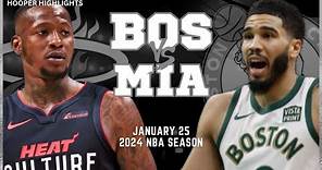 Boston Celtics vs Miami Heat Full Game Highlights | Jan 25 | 2024 NBA Season