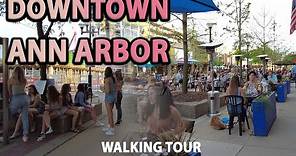 Walking in Downtown Ann Arbor 4k