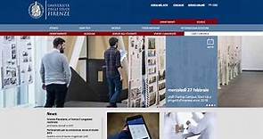 Il nuovo sito dell'Università di Firenze