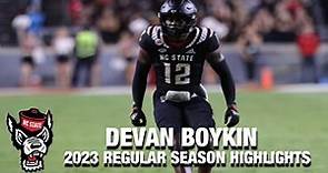 Devan Boykin 2023 Regular Season Highlights | NC State DB