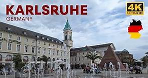Karlsruhe, Germany: A walking tour in 2023 I 4K HDR