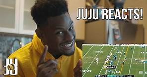 JuJu Smith-Schuster Reacts to his own Highlights!