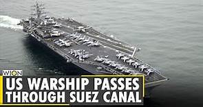 Suez Canal: US warship passes through Suez canal