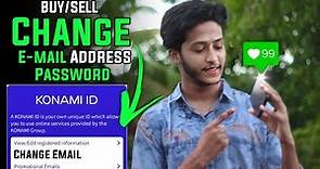 How To Change Konami ID Email Address AND Password Easily | Update or Change Konami E-Mail Address.