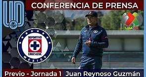 🟥 Juan Reynoso Guzmán D.T. Cruz Azul │ Conferencia de Prensa │Previo Jornada 1