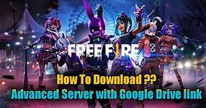 How To Download & Install Free Fire Advanced Server? || Real Advance Server Apk File Download Link