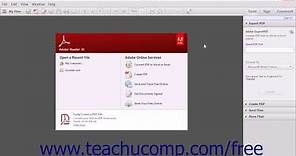 Opening and Navigating PDFs in Reader - Adobe Acrobat XI Training Tutorial Course