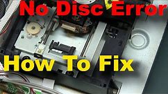 How to Fix CD or DVD Player No Disc Error - won't play cd