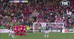 Orlando Engelaar Melbourne Heart vs Central Coast amazing goal from half way 23/03/2014 [HD]
