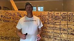 We go to the lumber store and compare lumber prices on OSB.