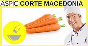 CORTE MACEDONIA Técnica: como cortar en macedonia una zanahoria