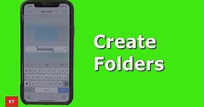 How to create folders in iPhone | Add folders to iPhone