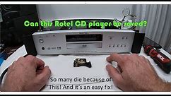 Any easy fix for this Rotel RDV-1060 CD DVD Player? Repairing and or replacing the laser and pickup