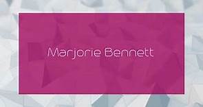 Marjorie Bennett - appearance