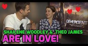 Shailene Woodley and Theo James discuss falling in love in Divergent