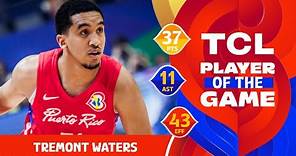 Tremont Waters (37 PTS) | TCL Player Of The Game | DOM vs PUR | FIBA Basketball World Cup 2023