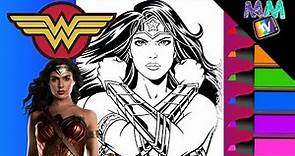 Coloring Wonder Woman | Superhero Coloring Pages
