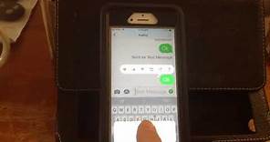 How to do copy and paste in a text message on a iphone