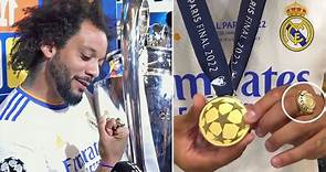 Marcelo muestra su quinto anillo de campeón de Champions: "¡Es una dinastía!"