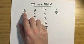 Latin - The Latin Alphabet