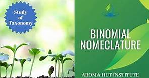 Botanical Name of Plants | Binomial Nomenclature | Taxonomy Classification | Essential Oils