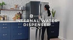 GE Appliances French Door Refrigerator with Internal Water Dispenser