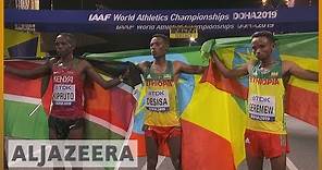 World Athletics Championships: Lelisa Desisa wins men's marathon