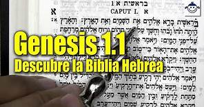 🛑 Génesis 1.1 / Descubre la Biblia Hebrea (Estudio Bíblico) Raíces Hebreas ¿Qué dice la Biblia?