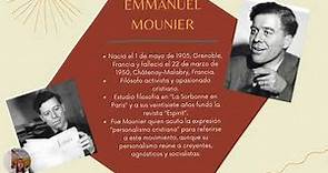 El personalismo - Emmanuel Mounier