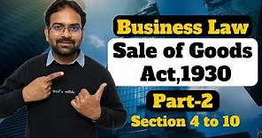 Sale of Goods Act,1930 Part-2 | Business Law | B.Com/BBA