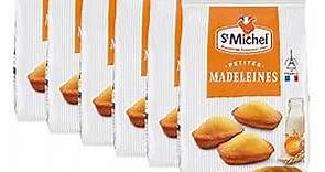 St Michel Traditional Mini Madeleines French Sponge Cakes Made In France, Pack of 6 (2.99oz each) Non-GMO.