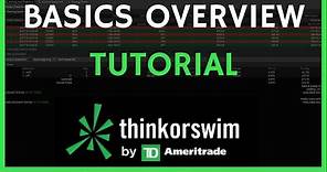 ThinkorSwim Tutorial: Basics Overview for Beginners