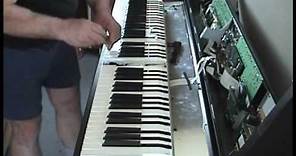 HOW TO REPLACE HAMMERS AND KEYS .. Roland keyboard