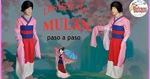 DIY. Disfraz de MULAN ❤️ fácil para niña paso a paso. Como hacer traje de Mulan casero.