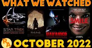 What We Watched: October 2022 | Reverse Angle